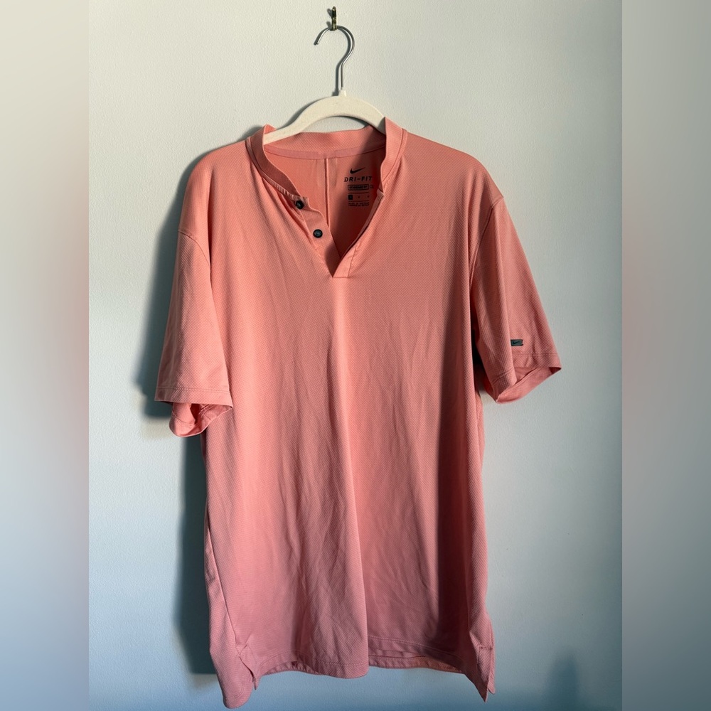 Nike TW Tiger Woods Dri-FIT Golf Polo coral